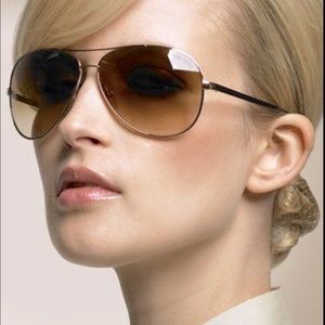 Tom Ford Gold Charles Aviator Sunglasses